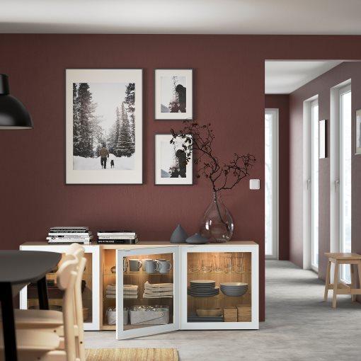 BESTÅ, storage combination with doors, 180x42x65 cm, 194.888.21