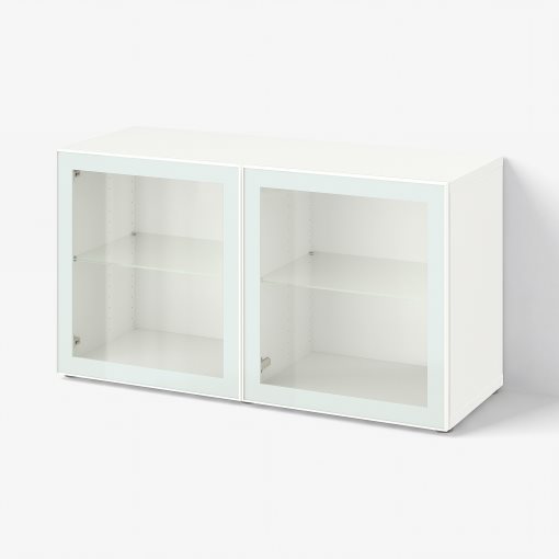 BESTÅ, ραφιέρα με πόρτες, 120x42x64 cm, 194.892.22