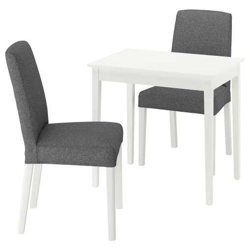 NÄSINGE/BERGMUN, table and 2 chairs, 80x60 cm, 195.969.34