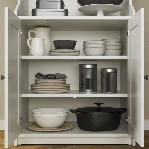 HAUGA, high cabinet with 2 doors, 70x199 cm, 204.150.46