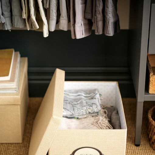 KVARNVIK, storage box with lid, 25x35x20 cm, 204.594.79