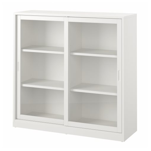 TONSTAD, ντουλάπι συρόμενες γυάλινες πόρτες, 120x37x116 cm, 204.888.96