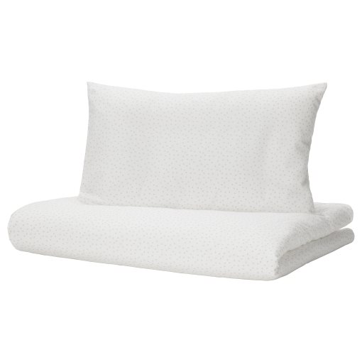 LEN, quilt cover/pillowcase for cot, 110x125/35x55 cm, 204.889.43