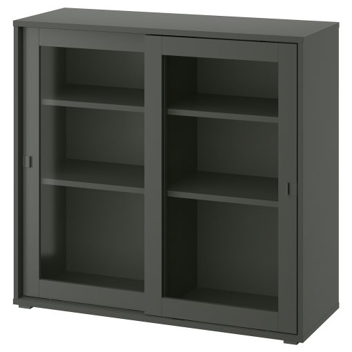 VIHALS, cabinet with sliding glass doors, 95x37x90 cm, 205.428.79