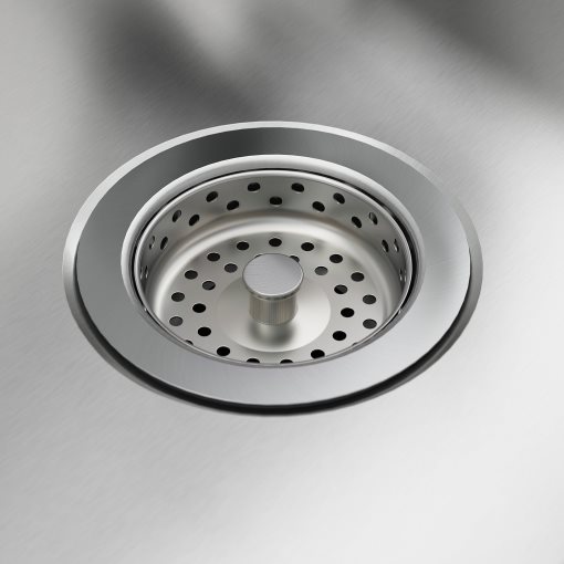 VATTUDALEN, inset sink 1 bowl with drainboard, 86x47 cm, 291.581.89
