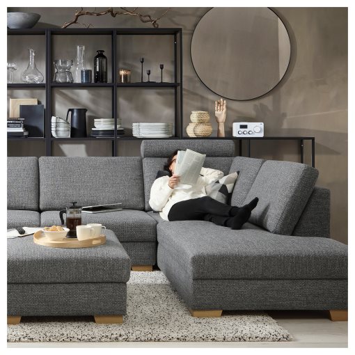 SÖRVALLEN, corner sofa 4-seat with open end/right, 293.147.74
