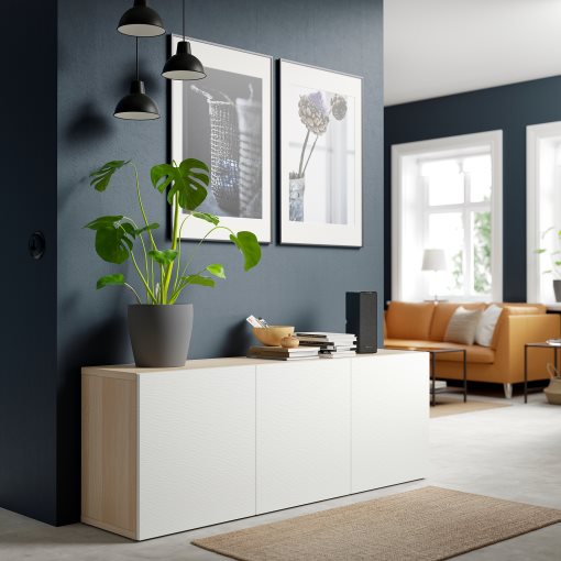 BESTÅ, storage combination with doors, 180x42x65 cm, 293.250.08