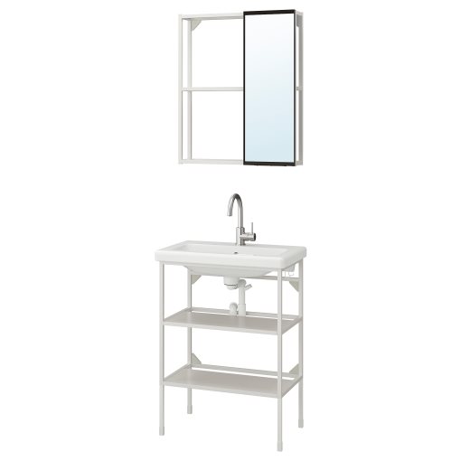 ENHET/TVALLEN, bathroom furniture, set of 9, 293.375.77
