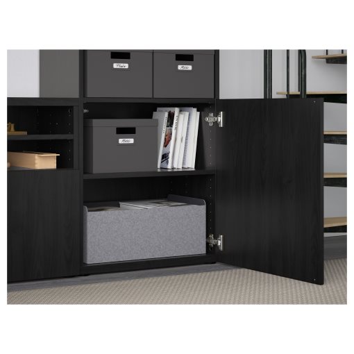 BESTÅ, TV storage combination/glass doors/drawers push open, 300x42x231 cm, 294.110.01