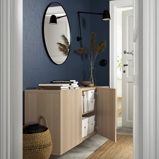 BESTÅ, wall-mounted cabinet combination, 180x42x64 cm, 294.124.87