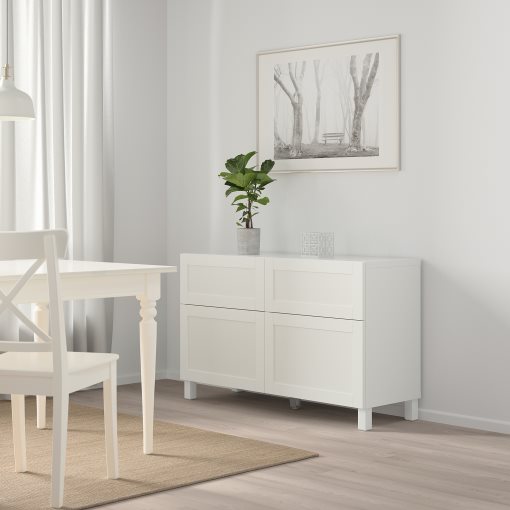 BESTÅ, storage combination with doors/drawers push-open, 120x42x74 cm, 294.126.04
