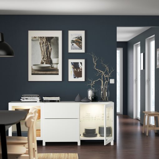 BESTÅ, σύνθεση αποθήκευσης με συρτάρια ανοίγματος με πίεση, 180x42x74 cm, 294.126.75