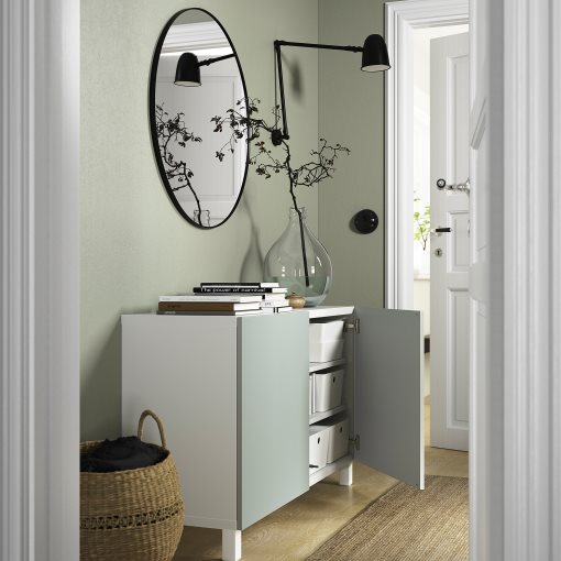 BESTÅ, σύνθεση αποθήκευσης με πόρτες, 120x42x74 cm, 294.214.39