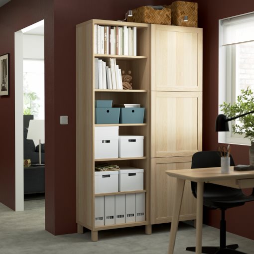 BESTÅ, σύνθεση αποθήκευσης με πόρτες, 120x42x202 cm, 294.216.94