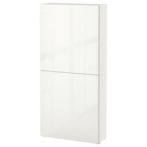 BESTÅ, wall cabinet with 2 doors, 60x22x128 cm, 294.219.53