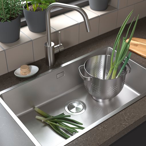 VRESJÖN, inset sink 1 bowl, 73x44 cm, 294.257.29