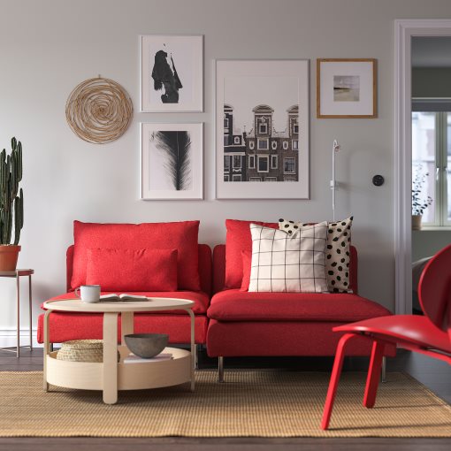 SÖDERHAMN, 2-seat sofa with chaise longue, 295.144.57