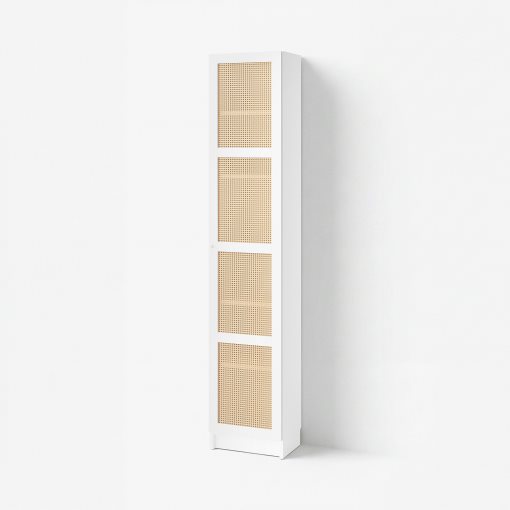 BILLY/HOGADAL, bookcase with door, 40x30x202 cm, 295.624.91