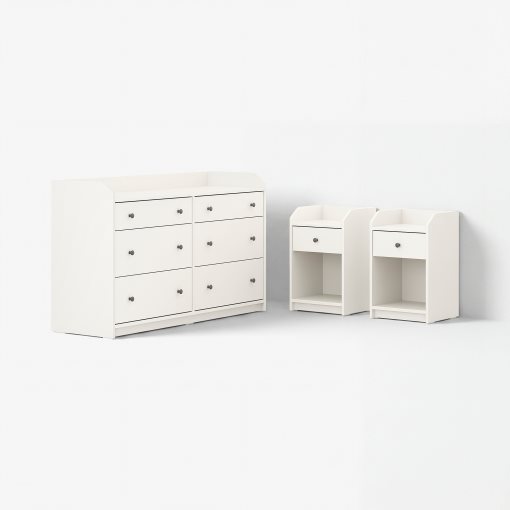 HAUGA, bedroom furniture, set of 3, 295.755.92