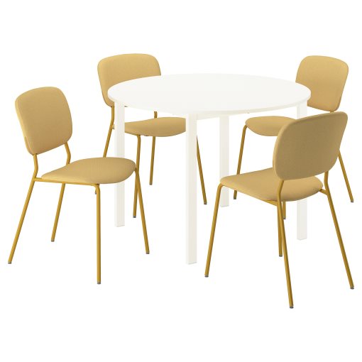 VIHALS, table and 4 chairs, 107 cm, 296.067.82
