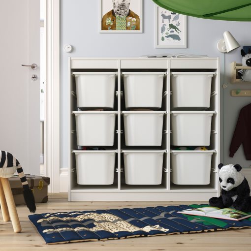 TROFAST, storage combination room divider with boxes, 99x44x94 cm, 296.131.41