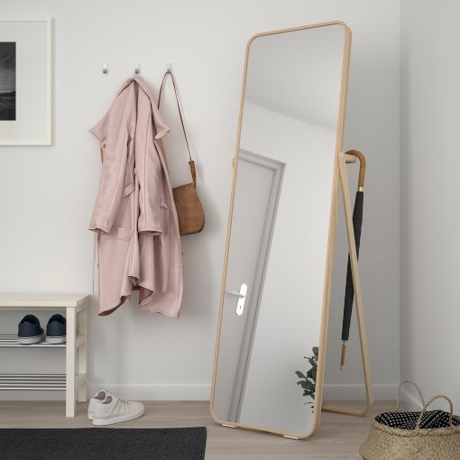 IKORNNES, standing mirror, 52x167 cm, 302.983.96