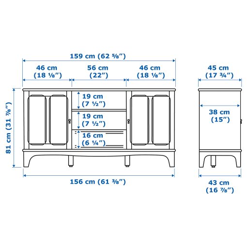 LOMMARP, έπιπλο TV, 159x45x81 cm, 304.370.00