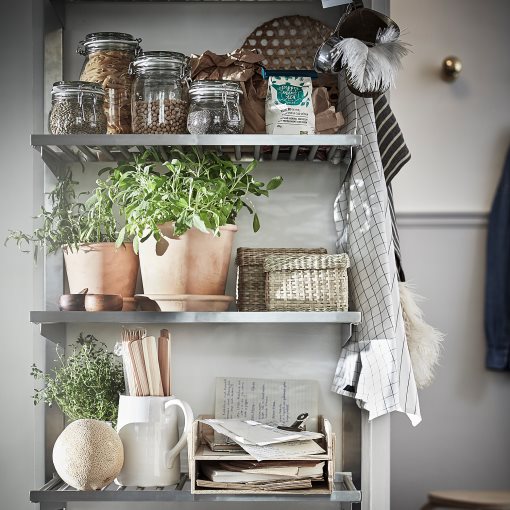 MUSKOTBLOMMA, plant pot with saucer in/outdoor, 15 cm, 304.548.91