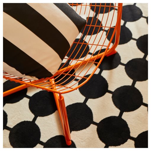 VÄNDPLATS, rug low pile, 133x195 cm, 306.009.39