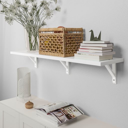 BERGSHULT/SANDSHULT, wall shelf, 120x30 cm, 393.260.26
