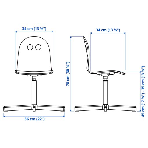 VALFRED/SIBBEN, childrens desk chair, 393.377.32