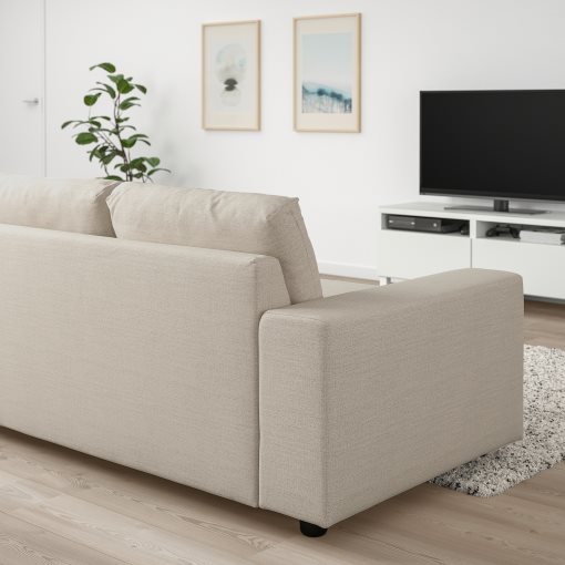 VIMLE, corner sofa, 5-seat with wide armrests, 394.017.99