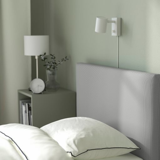 GLADSTAD, κρεβάτι με επένδυση και 2 αποθηκευτικά κουτιά, 90x200 cm, 394.067.68