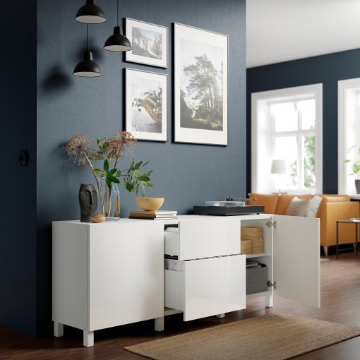 BESTÅ, storage combination with drawers push open, 180x42x74 cm, 394.127.07