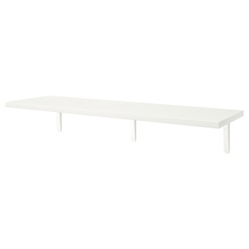BERGSHULT/TOMTHULT, shelf with bracket, 120x30 cm, 394.183.18