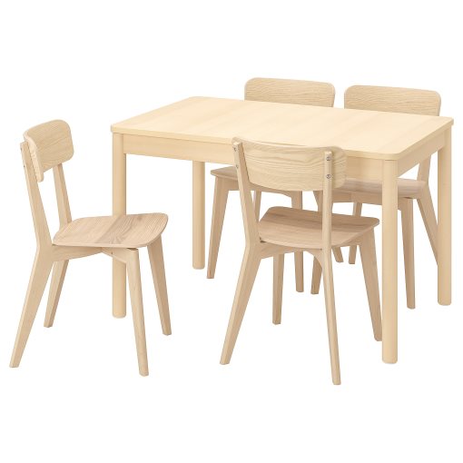 RONNINGE/LISABO, τραπέζι και 4 καρέκλες, 118/173 cm, 394.290.53