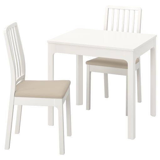 EKEDALEN/EKEDALEN, table and 2 chairs, 80/120 cm, 394.294.06