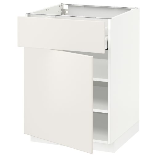 METOD, base cabinet with drawer/door, 60x60 cm, 394.579.32