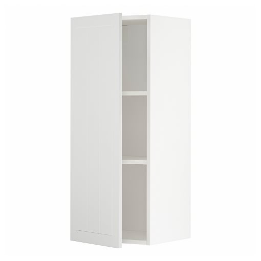 METOD, wall cabinet with shelves, 40x100 cm, 394.655.26