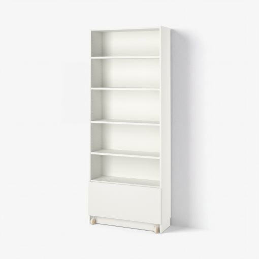 BILLY, bookcase with drawer, 80x30x202 cm, 394.838.08