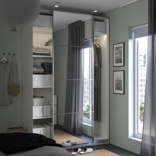 PAX/AULI, ντουλάπα με συρόμενες πόρτες, 150x66x236 cm, 395.613.11