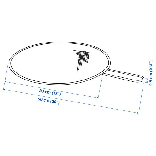KLOCKREN, splatter screen, 34 cm, 404.491.68