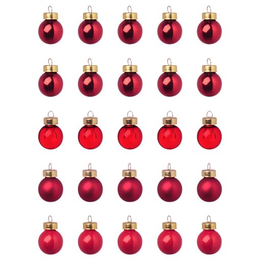 VINTERFINT, decoration bauble/glass/25 pack, 2 cm, 405.242.14