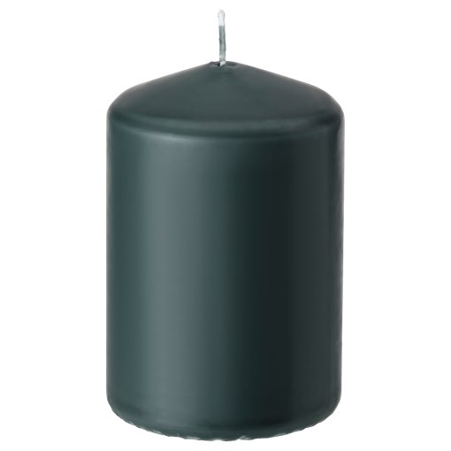 LÄTTNAD, unscented pillar candle, 10 cm, 405.704.75