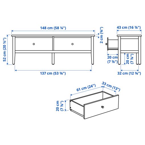 GULLABERG, storage bench, 148x43x52 cm, 405.739.59