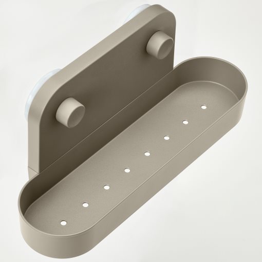 ÖBONÄS, wall shelf with suction cup, 28 cm, 406.061.01