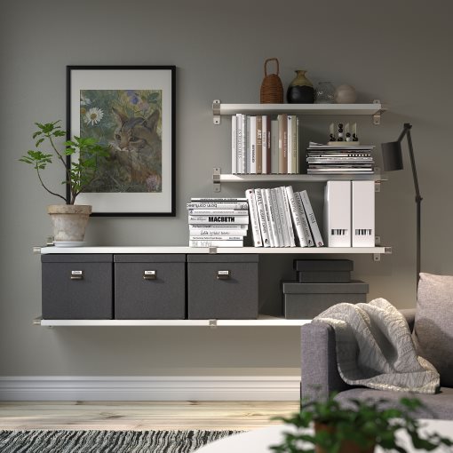 BERGSHULT/GRANHULT, σύνθεση ραφιών τοίχου, 160x30 cm, 492.910.69