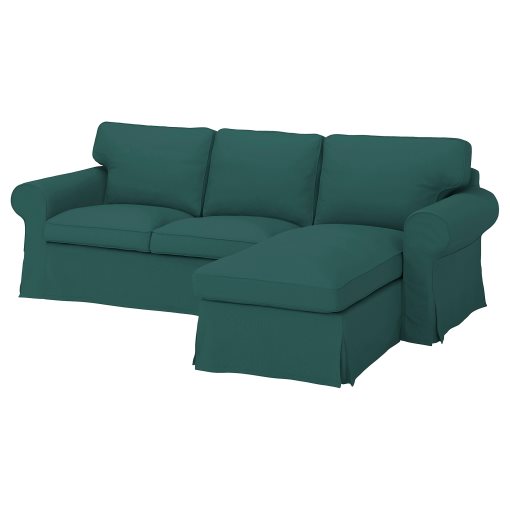 EKTORP, 3-seat sofa with chaise longue, 493.200.76