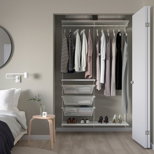 BOAXEL, wardrobe combination, 125x40x201 cm, 493.323.76