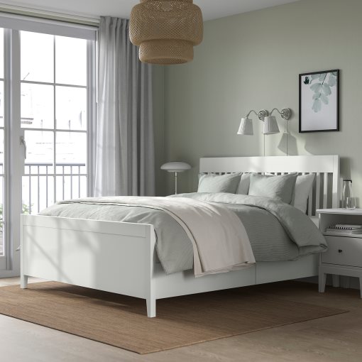 IDANÄS, bed frame with storage, 160x200 cm, 493.922.28
